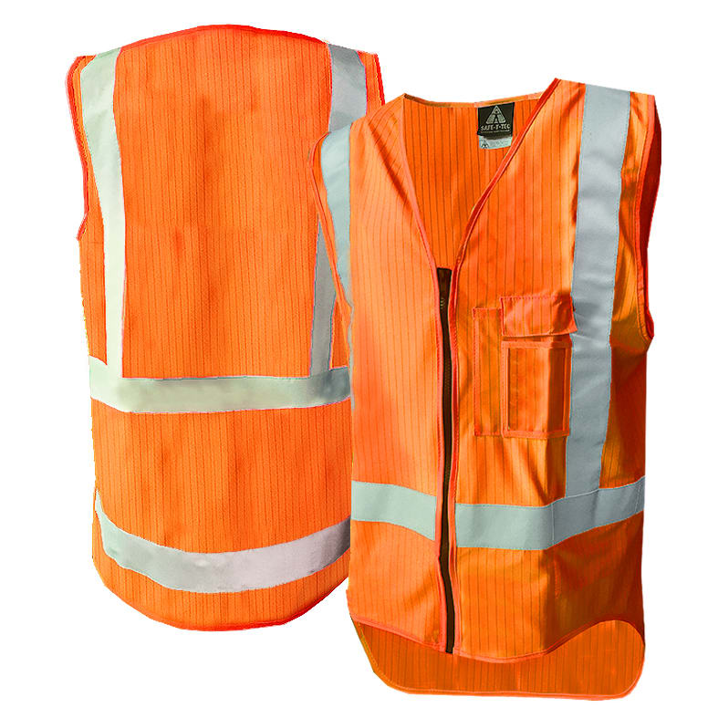 Flame Resistant TTMC-W17 Safety Vest, 801041 - Orange - L