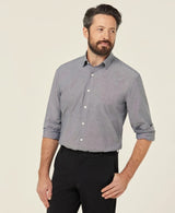 NNT Cotton Chambray Long Sleeve Shirt CATJJU - Charcoal (Size: 43)