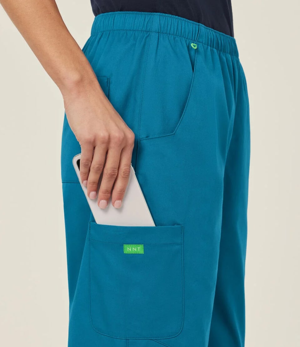 NNT, Antibacterial Active Scrub Pant, CATQ4F - Teal - XS
