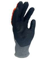 Duty Cut E Impact Nitrile Grip Gloves (Pair) - Orange/Black - S