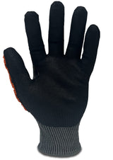 Duty Cut E Impact Nitrile Grip Gloves (Pair) - Orange/Black - M