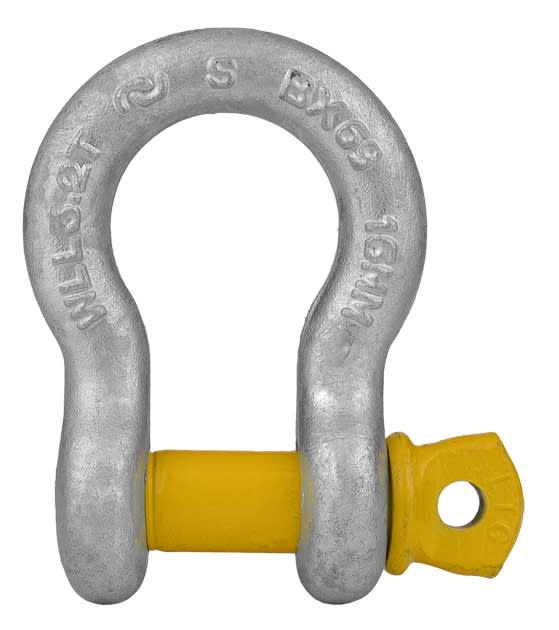 Bullivants Bow Shackle Screw Pin 3.20T WLL 16mm Body Diameter (Each)