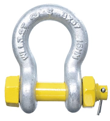 Bullivants Bow Shackle Safety Pin 3.2T WLL 16mm Body Diameter (Each)