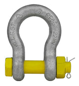 Bullivants Bow Shackle Safety Pin 6.5T WLL 22mm Body Diameter (Each)