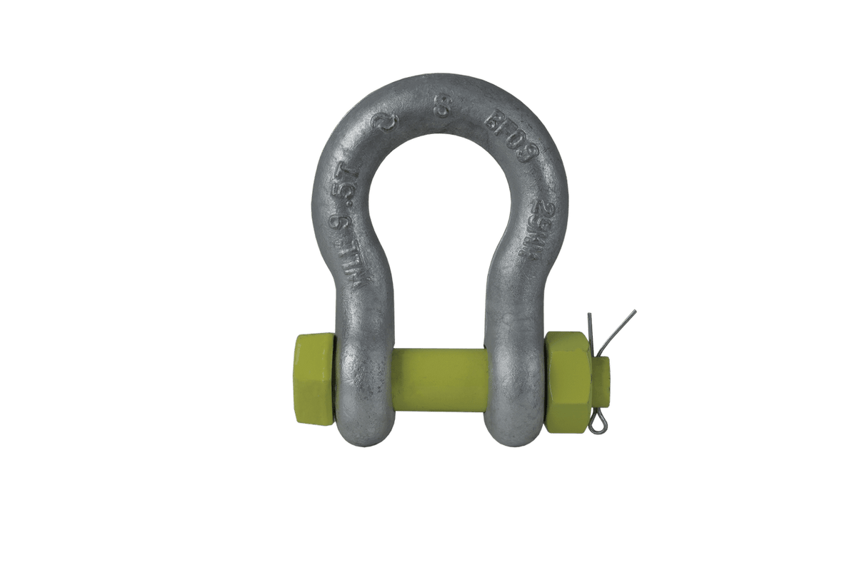Bullivants Bow Shackle Safety Pin 9.5T WLL 29mm Body Diameter (Each)