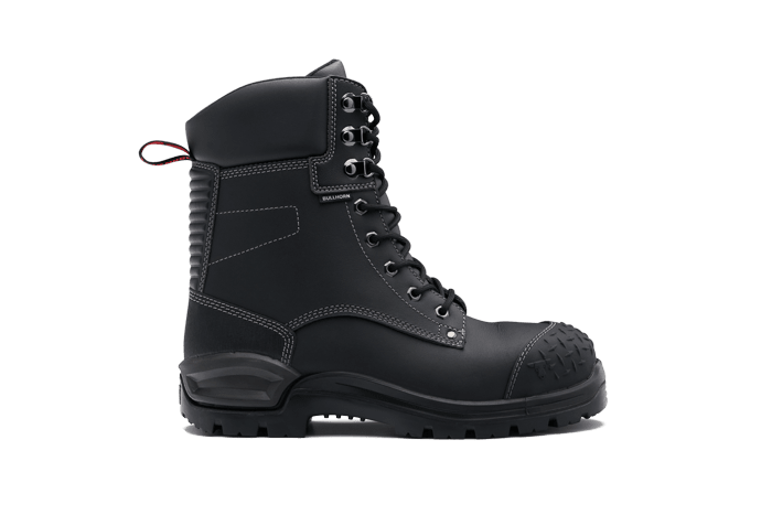 John Bull Bullhorn 3.0 Black Lace Up Boot, 4989 8" - Black - 14
