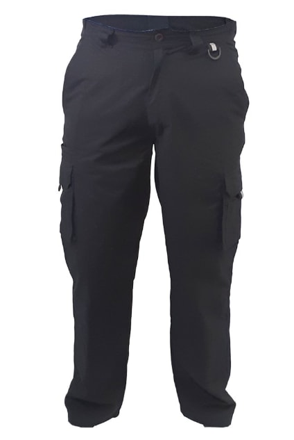 100% Cotton Cargo Trousers, PCT1530 (Each) - Black - 152