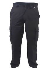 100% Cotton Cargo Trousers, PCT1530 (Each) - Black - 152
