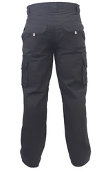 100% Cotton Cargo Trousers, PCT1530 (Each) - Black - 152