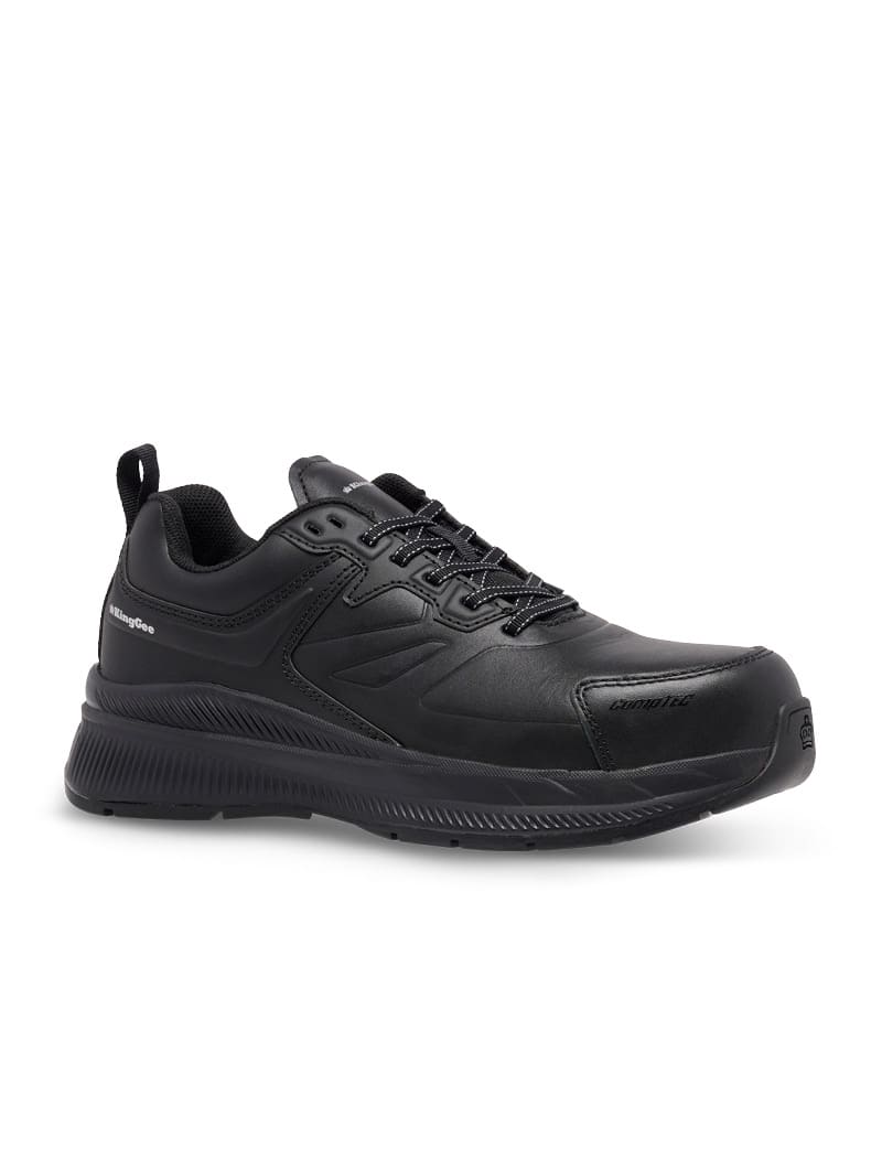 KingGee HYPER-TEC Women's Leather Shoe, K26498 - Black - 09