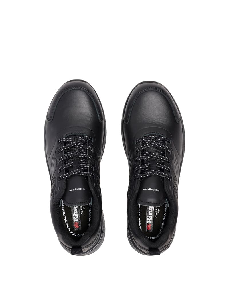 KingGee HYPER-TEC Women's Leather Shoe, K26498 - Black - 06