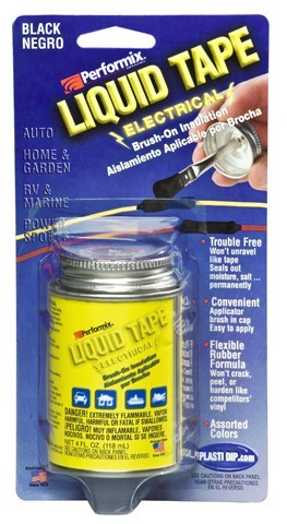 Brush on Liquid Tape 118ml (BLACK) - Performix