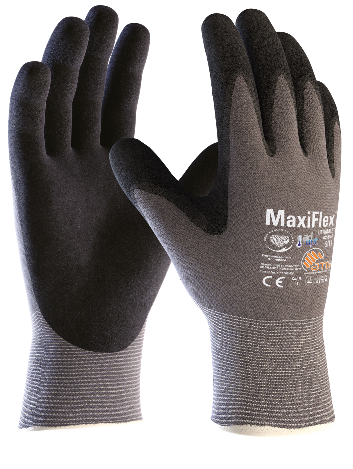 ATG MaxiFlex Ultimate 42-874 Gloves Sizes 6 - 12 (Pair) - Standard - 08