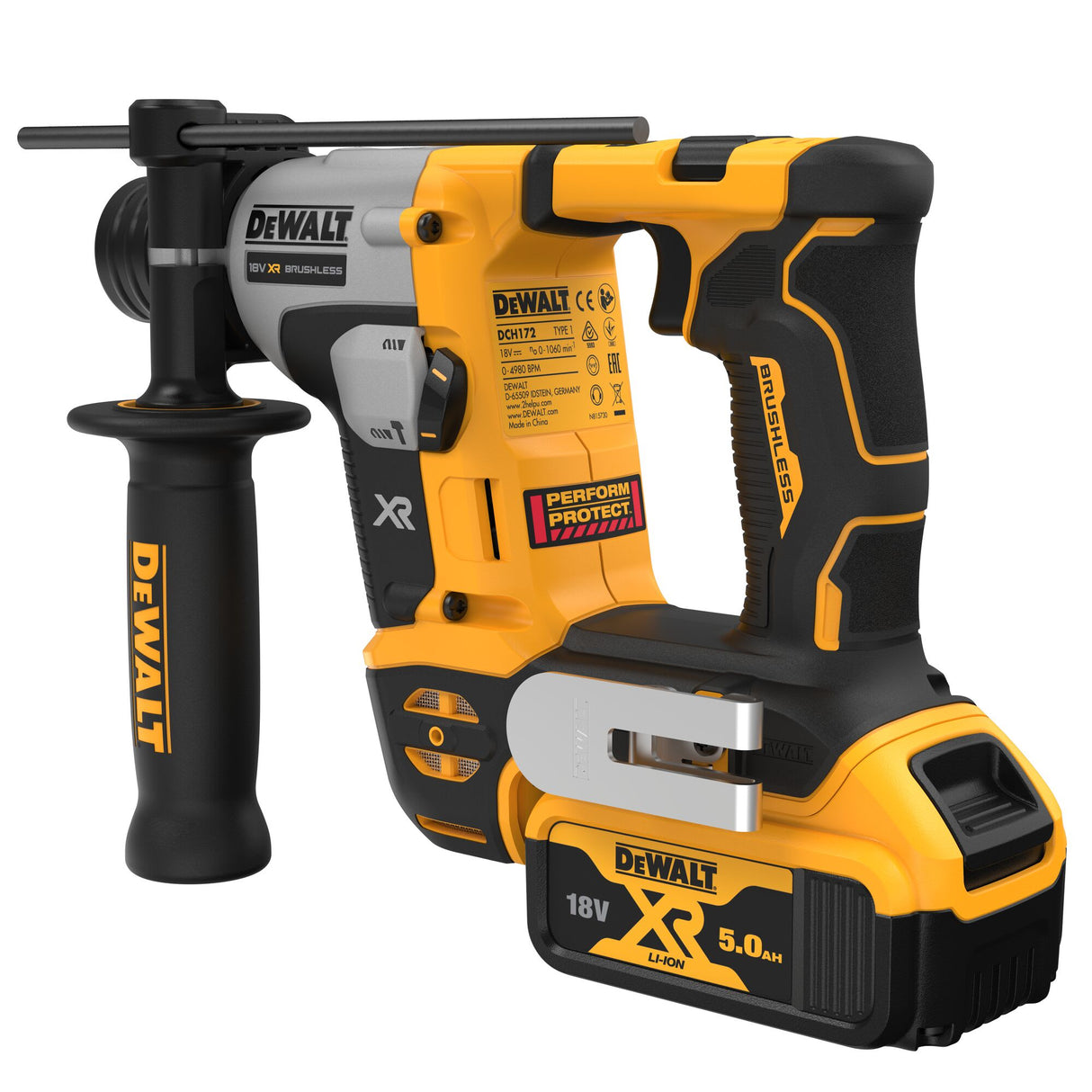 DeWalt 18V 6Ah XR Compact Brushless Rotary Hammer 16mm (Kit)