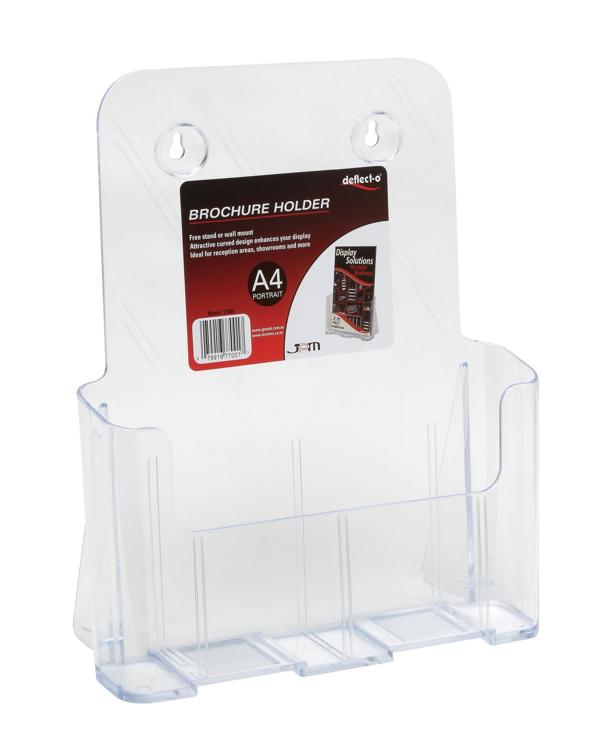 Deflecto Free Stand Or Wall Mount Brochure Holder A4 (Each)