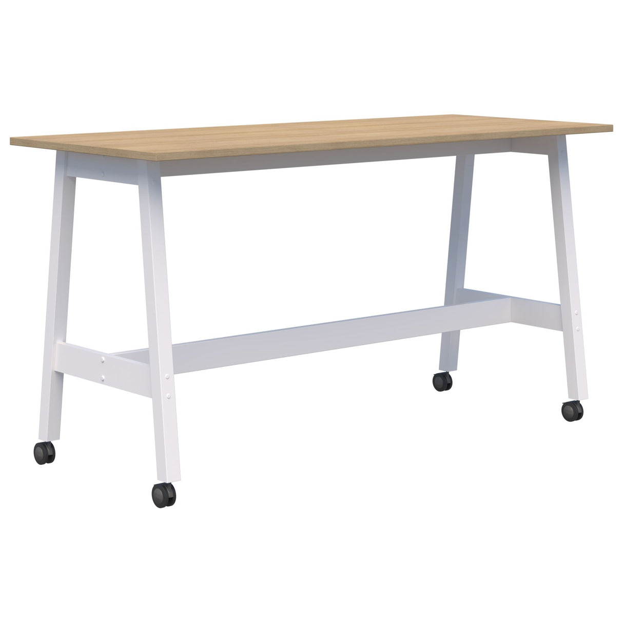 Modella II Mobile Leaner - Classic Oak/White 2000 x 800mm