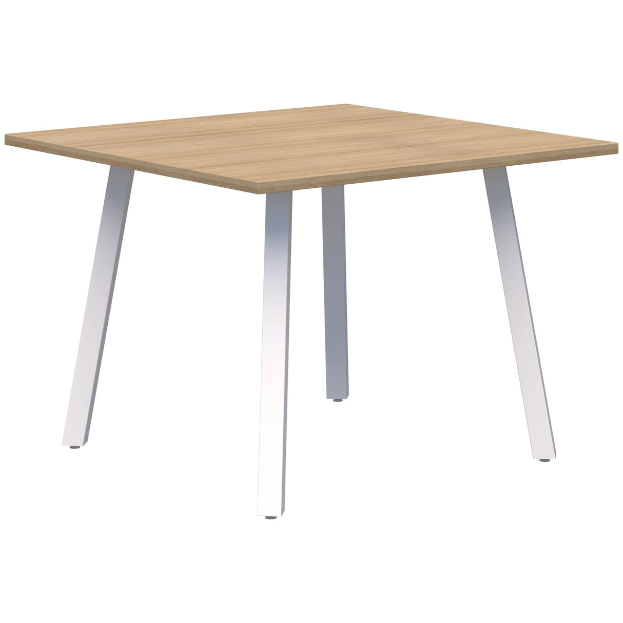 Modella II Meeting Table - Classic Oak/White 800 x 800mm