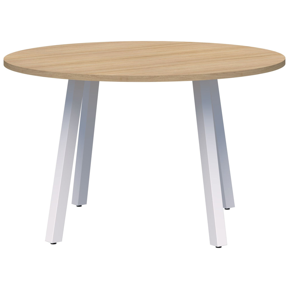 Modella II Round Meeting Table - Classic Oak/White 1500mm