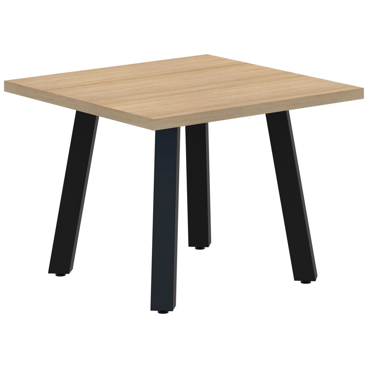 Modella II Coffee Table - Classic Oak/Black 900 x 900mm