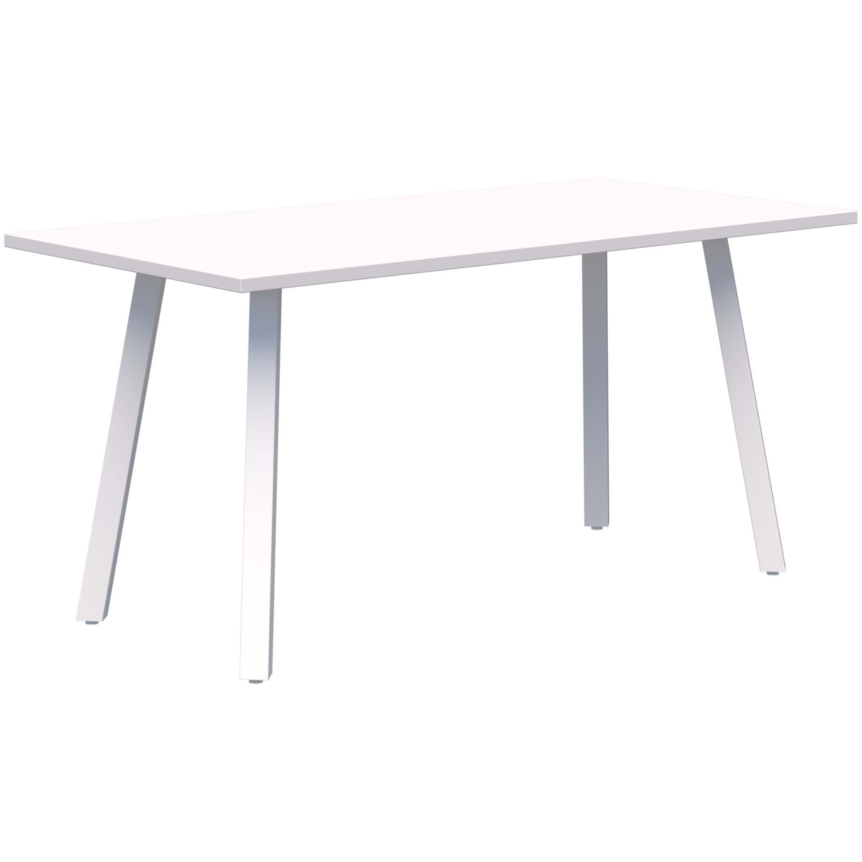 Modella II Meeting Table - Snow Velvet/White 1600 x 800mm