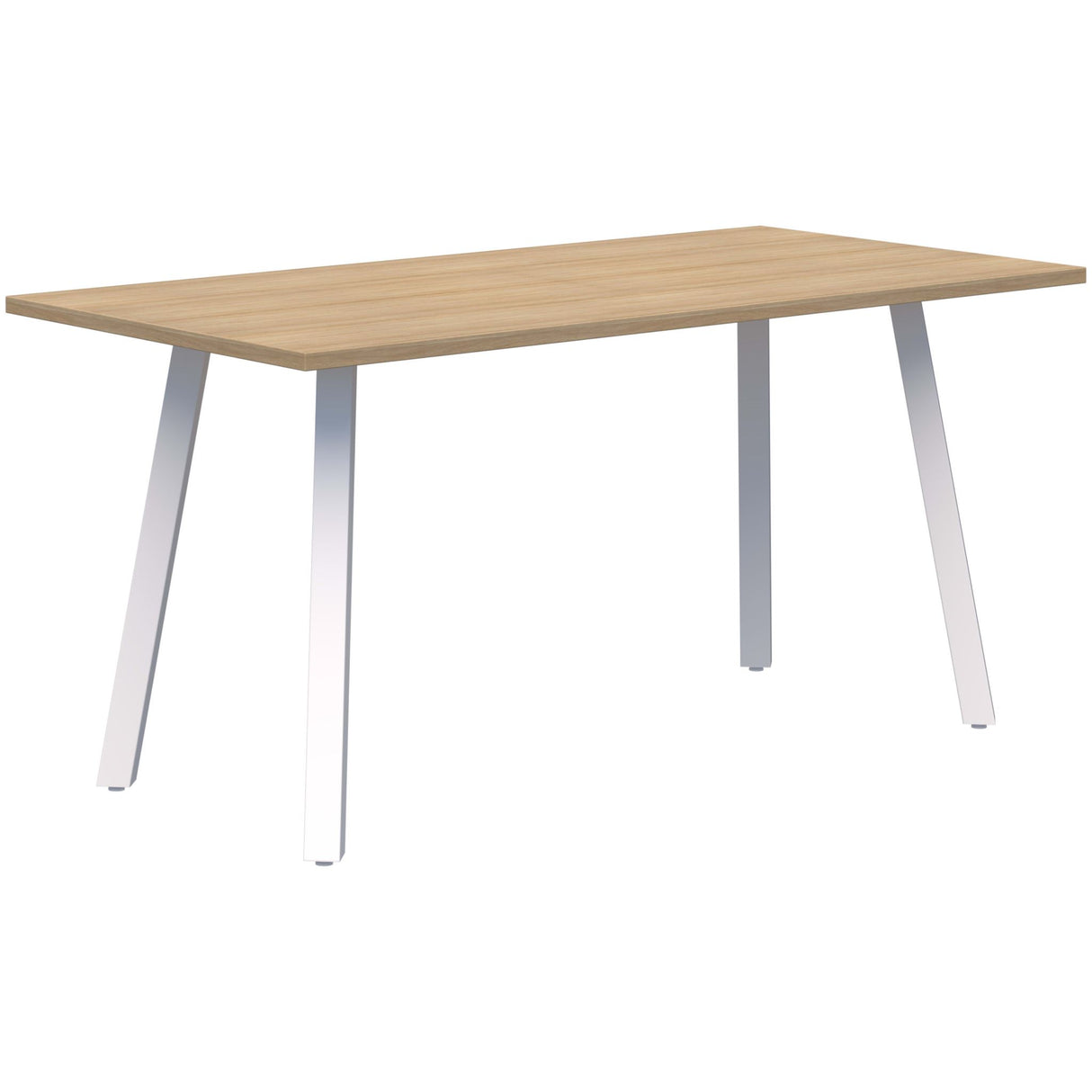 Modella II Meeting Table - Classic Oak/White 1500 x 750mm