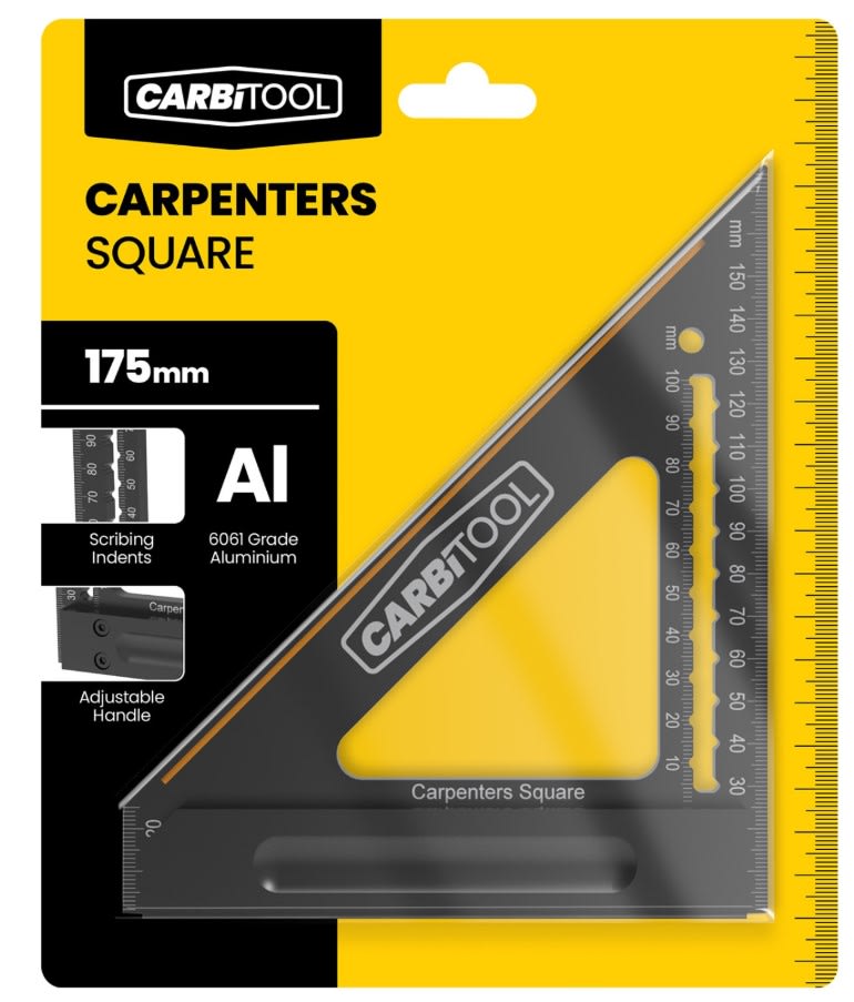 Carbitool Carpenters Square 175mm (Each)