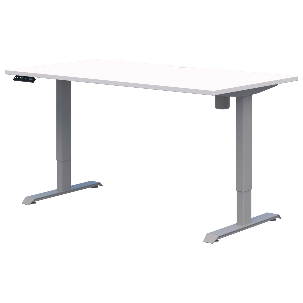 Rapid Electric Desk 1500 x 800 Snow Silver