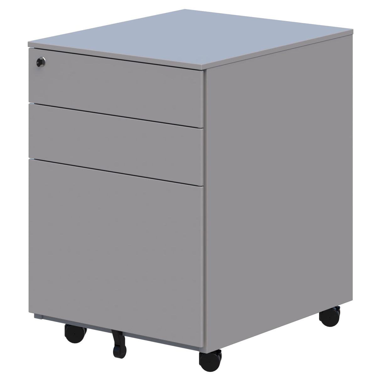 Cube Mobile Pedestal Silver (Quickship) (Each)