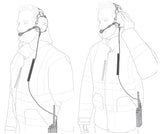 3M Peltor MT74H52B-111 CH-3 FLX2 With PTT Neckband