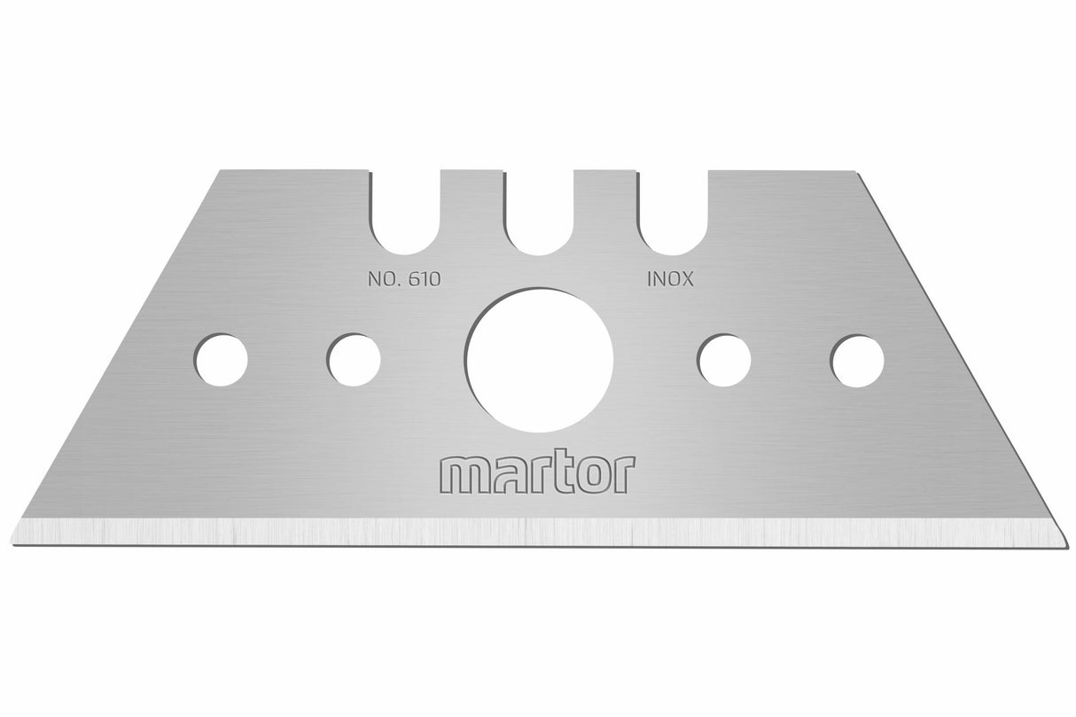 Martor Stainless Steel Trapezoid 610 Blade 10 (Pack)