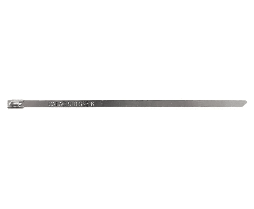 Cabac Stainless Steel 316 Standard Cable Tie 200 x 4.6mm 100 (Pack)