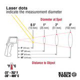 Klein Dual Laser Infrared Thermo Gun 400C (Each)