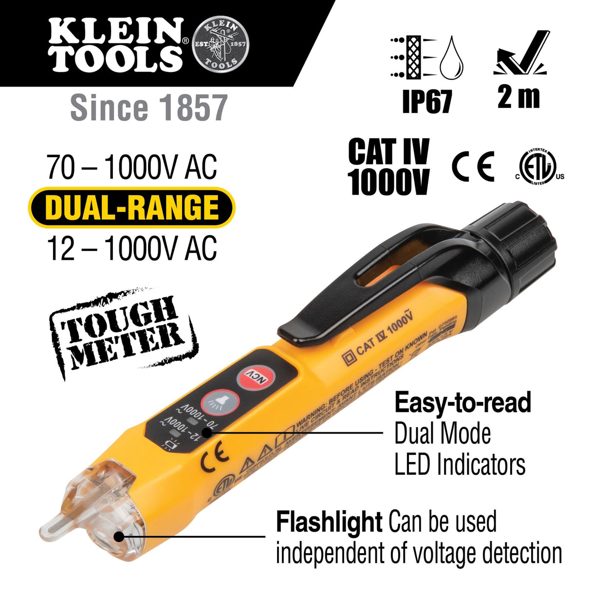 Klein Tools Dual Range Non-Contact Voltage Tester