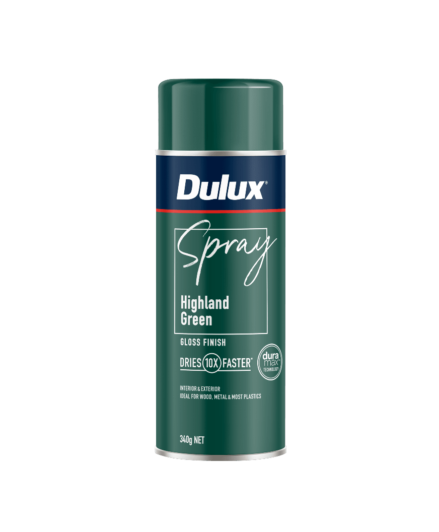 Dulux Gloss Highland Green Spray Paint 340g Each
