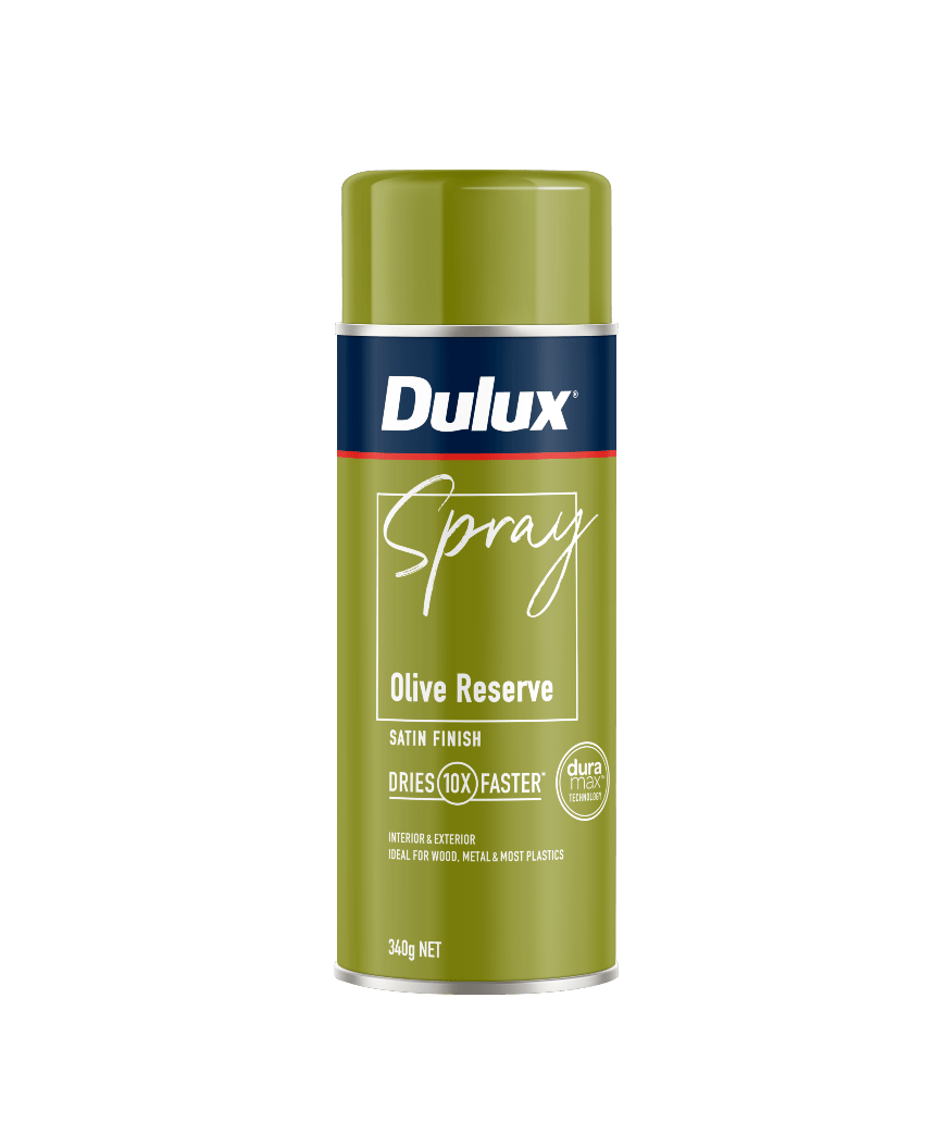 Dulux Satin Olive Reserve Spray Paint 340g Each
