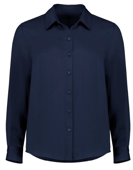 Womens Evelyn Long Sleeve Shirt (Each) - Navy - 08