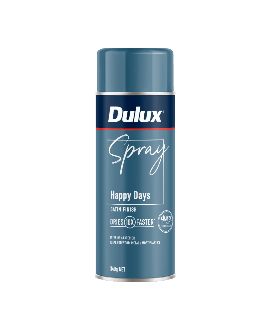 Dulux Satin Happy Days Spray Paint 340g Each