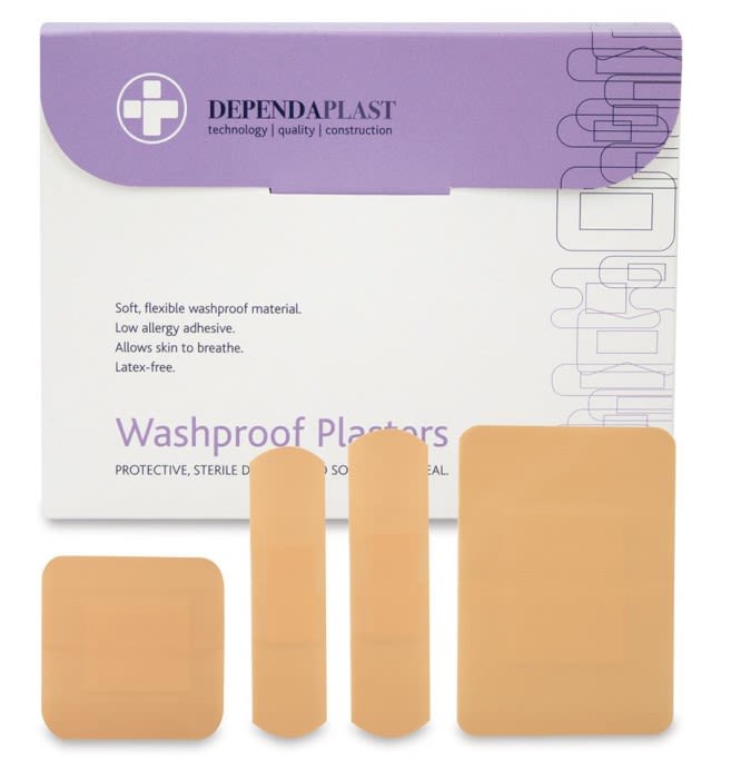 Dependaplast Washproof Plasters Assorted Bx of 100