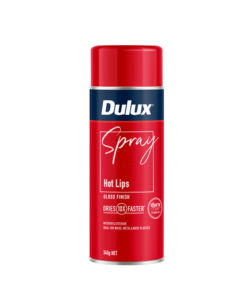 Dulux Gloss Hot Lips Spray Paint 340g Each