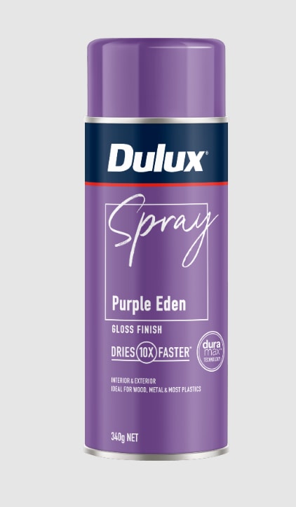 Dulux Gloss Purple Eden Spray Paint 340g Each