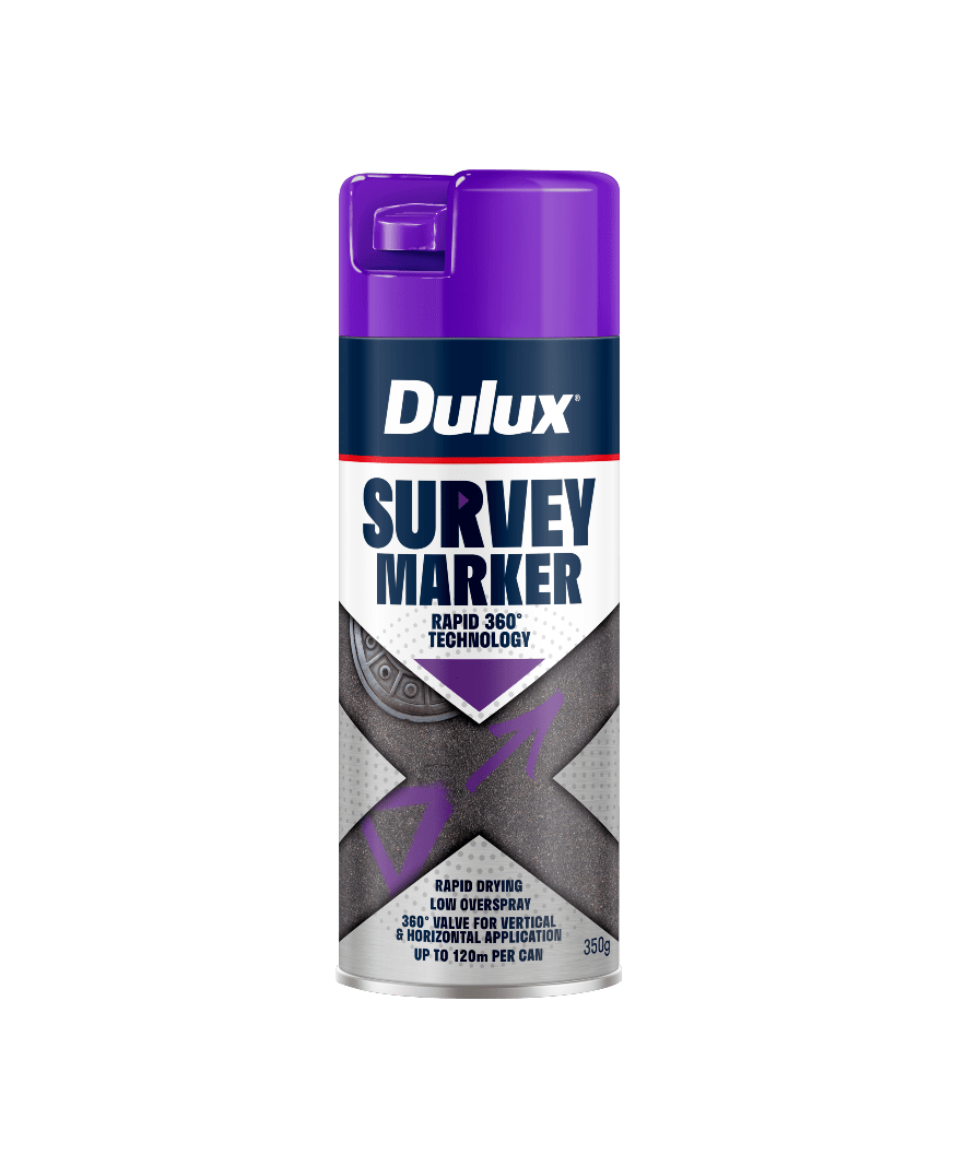 Dulux Survey Marker Purple Spray Paint 350g Each