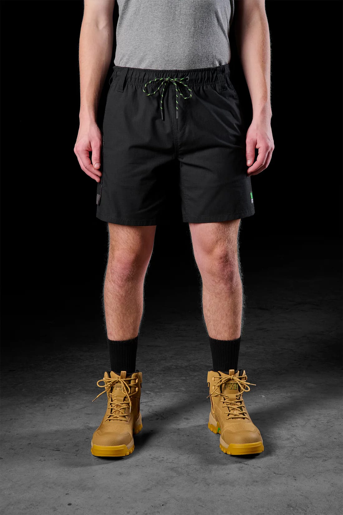 FXD Elastic Waist Utility Shorts, WS-7 - Navy - 34