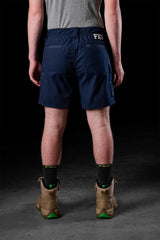FXD Elastic Waist Utility Shorts, WS-7 - Navy - 34