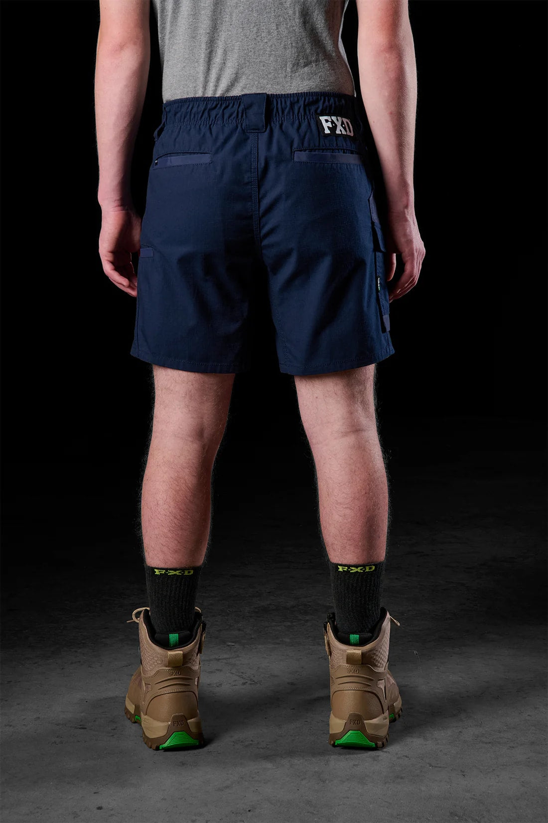 FXD Elastic Waist Utility Shorts, WS-7 - Khaki - 40