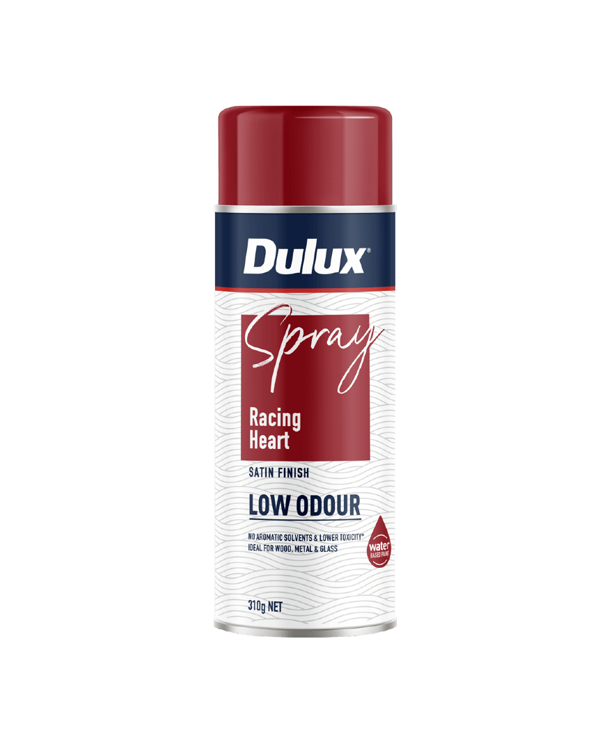 Dulux Low Odour Racing Heart Spray Paint 310g Each