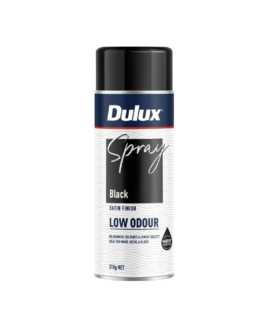 Dulux Low Odour Black Spray Paint 310g (Each)