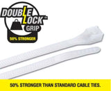 Cabac Nylon 66 Natural Double Lock Cable Tie 280 x 4.3mm 100 (Pack)