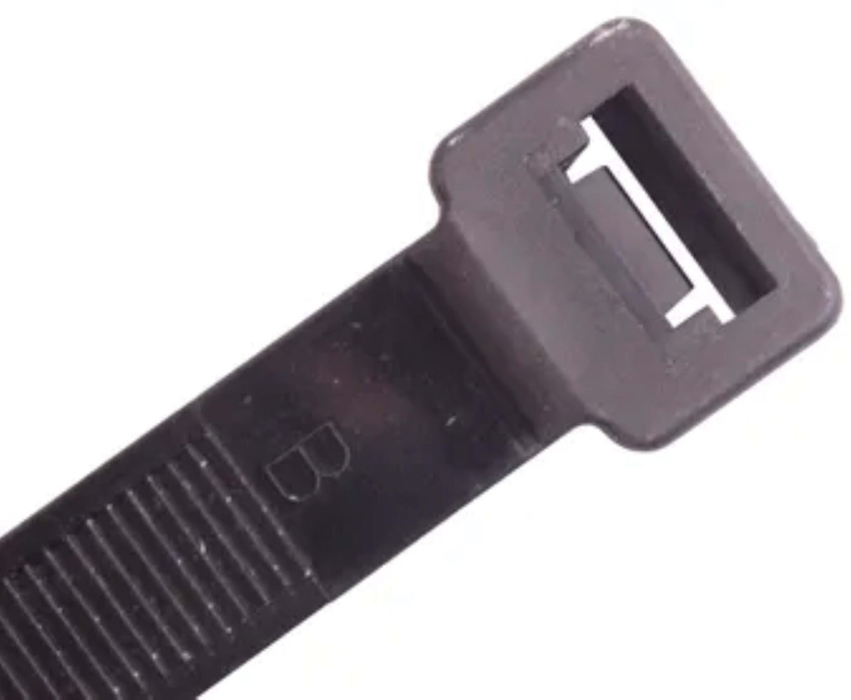 Cabac Nylon 66 Black Ultra Heavy Duty Cable Tie UV 580 x 12mm 25 (Pack)