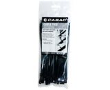 Cabac Nylon 66 Black Self Cutting Cable Tie UV 203 x 4.3mm 50 (Pack)