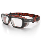 SafeStyle Converts Graphite Red Frame Clear Lens